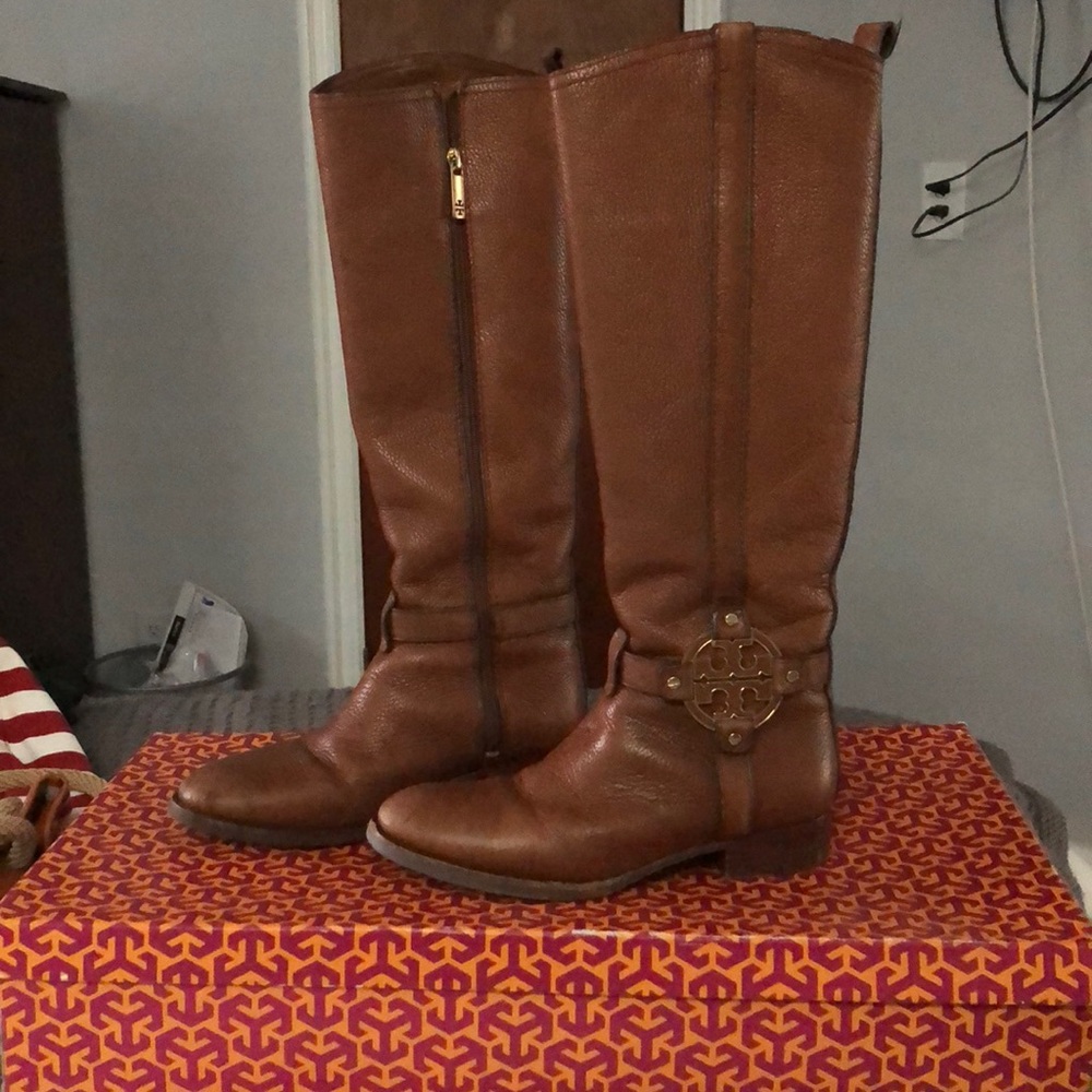 Tory Burch Brown Knee-High Boots